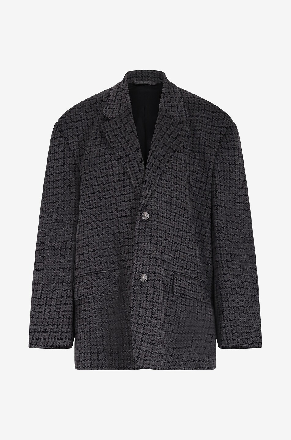 BALENCIAGA Tailored oversize houndstoth blazer Men GREY 1