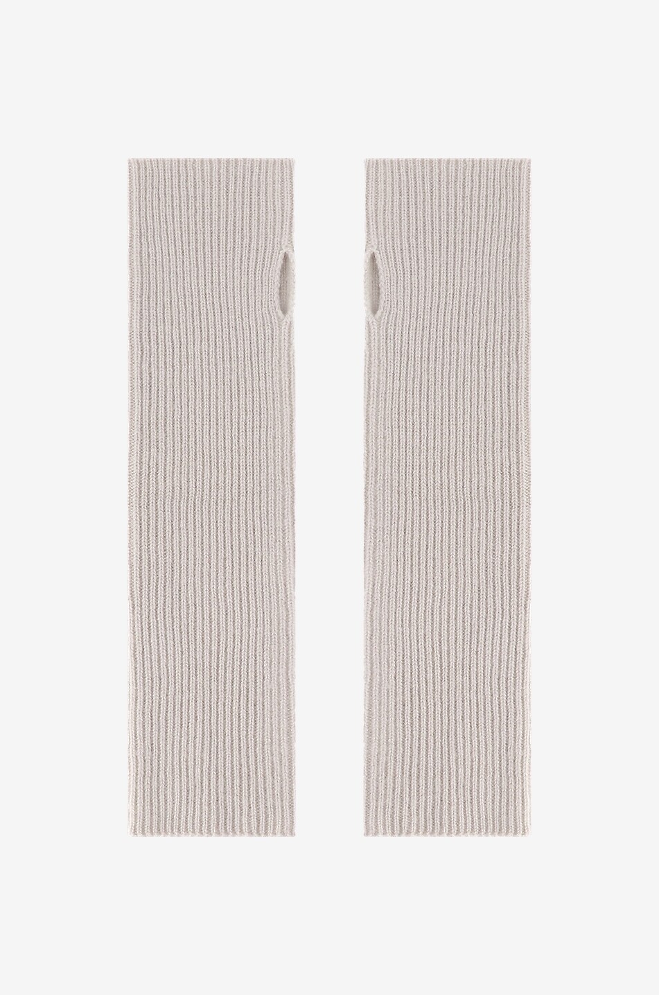 Gerippte fingerlose Handschuhe aus Kaschmir