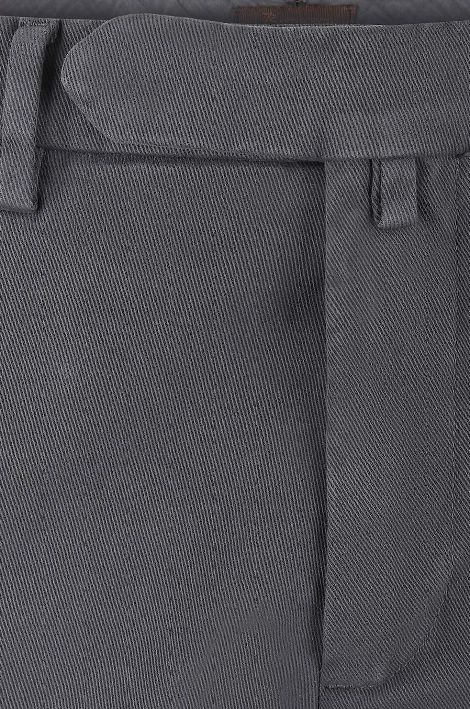 B SETTECENTO Slim fit chino trousers Men MEDIUM GREY 3