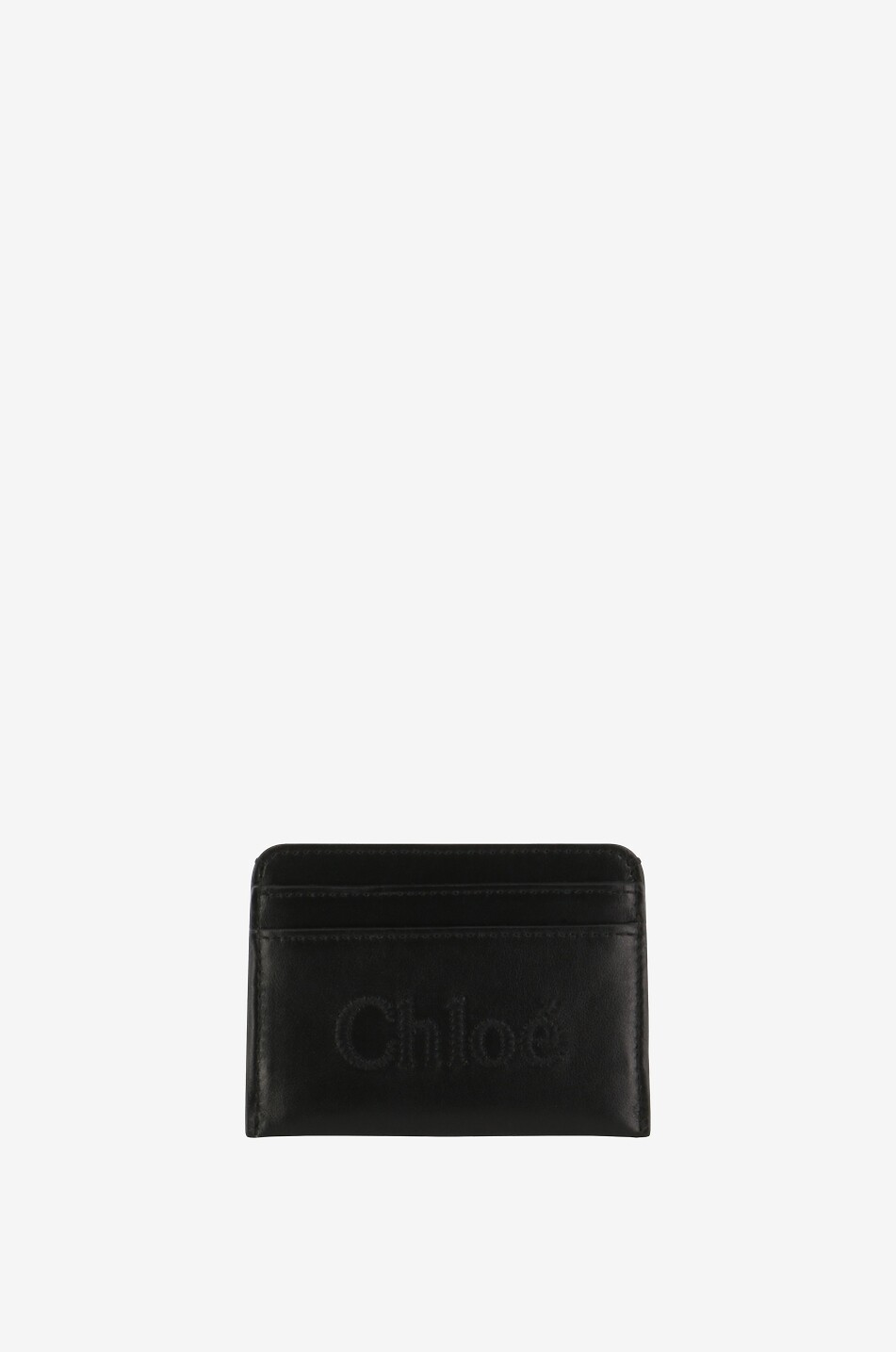 Porte-cartes en cuir de veau Chloé Sense