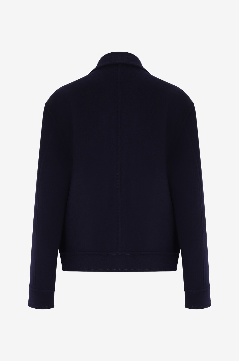 Boxy double face wool and cashmere jacket
