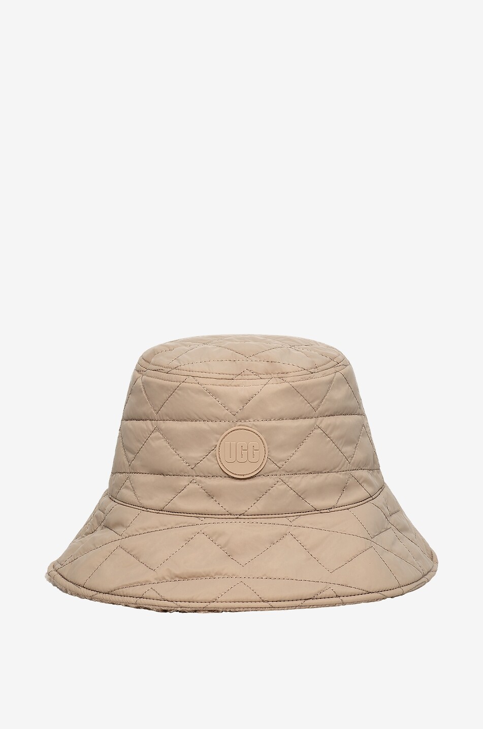 UGG Reversible nylon and sherpa bucket hat Women Light beige 1