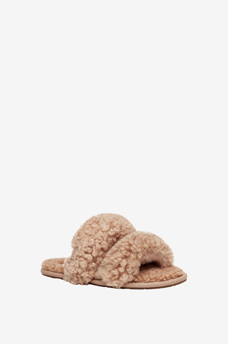 UGG W Maxi Curly Scuffetta open slides Women BEIGE 1