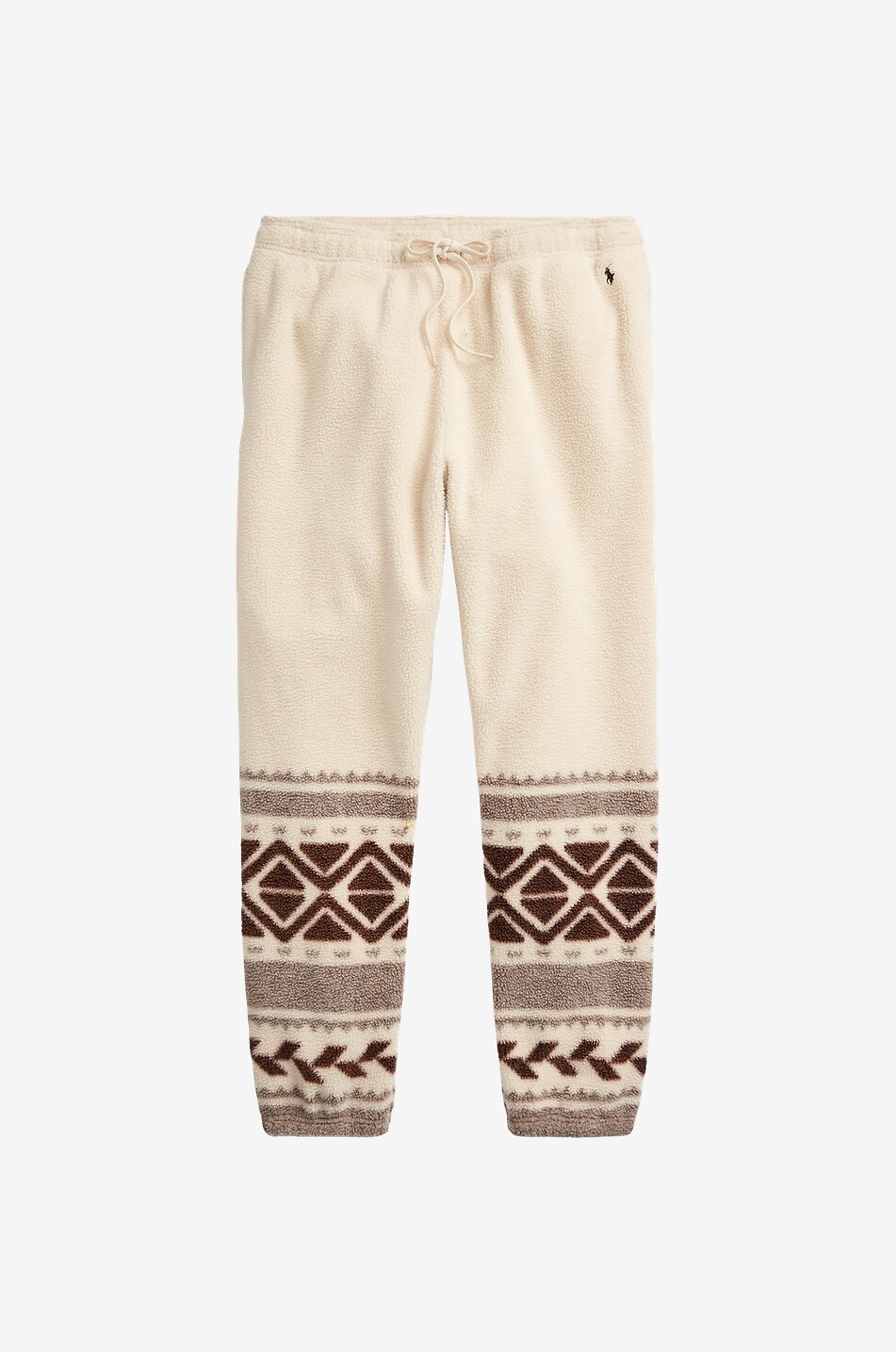 Fleece-Jogginghose mit ethnischen Motiven