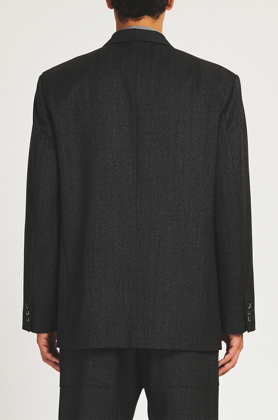 BARENA VENEZIA Blazer à chevrons en laine Redonda Position Homme GRIS FONCÉ 6
