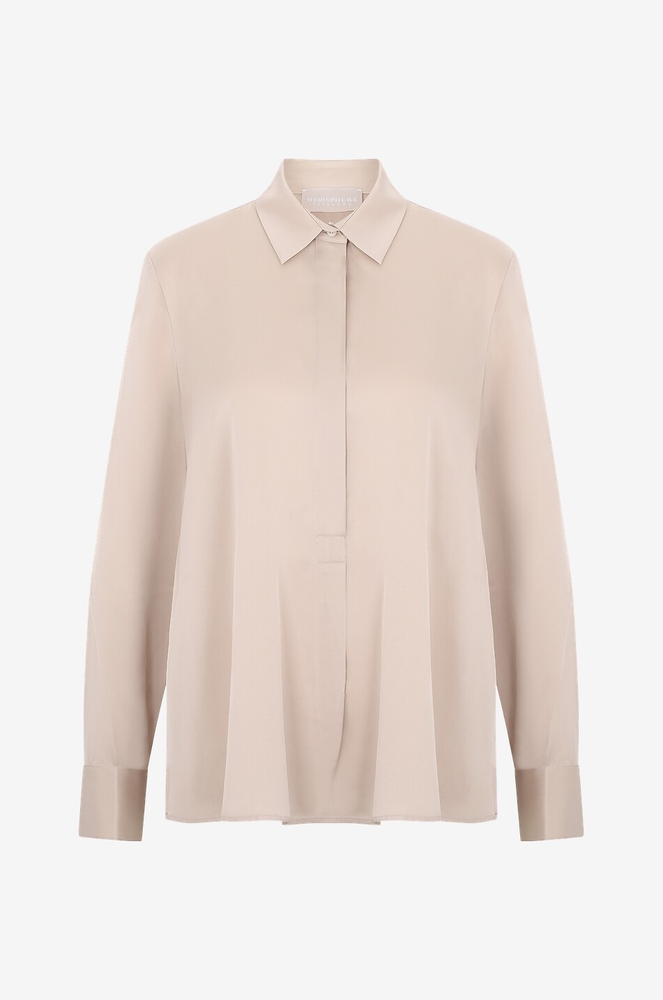 HEMISPHERE Weite Seidenbluse Hella Damen Hellbeige 1