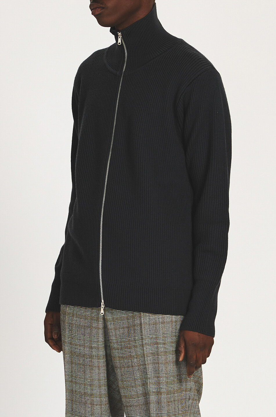 BARENA VENEZIA Dori Cruna ribbed full-zip cardigan Men Colourless 4