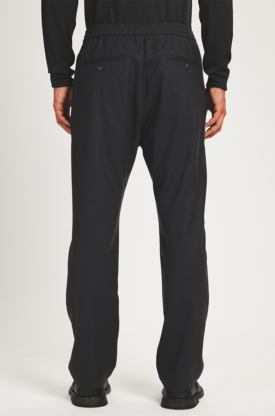 BARENA VENEZIA Pantalon droit en sergé de laine Riobarbo Frare Homme Incolore 6