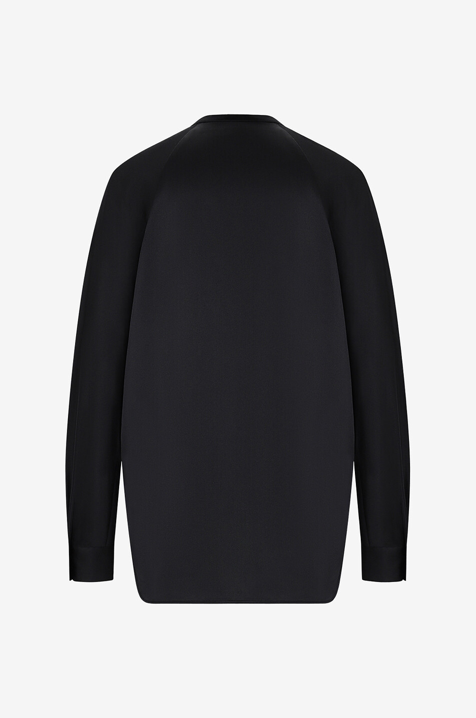 VINCE Langärmelige Bluse aus Seidensatin Damen SCHWARZ 2