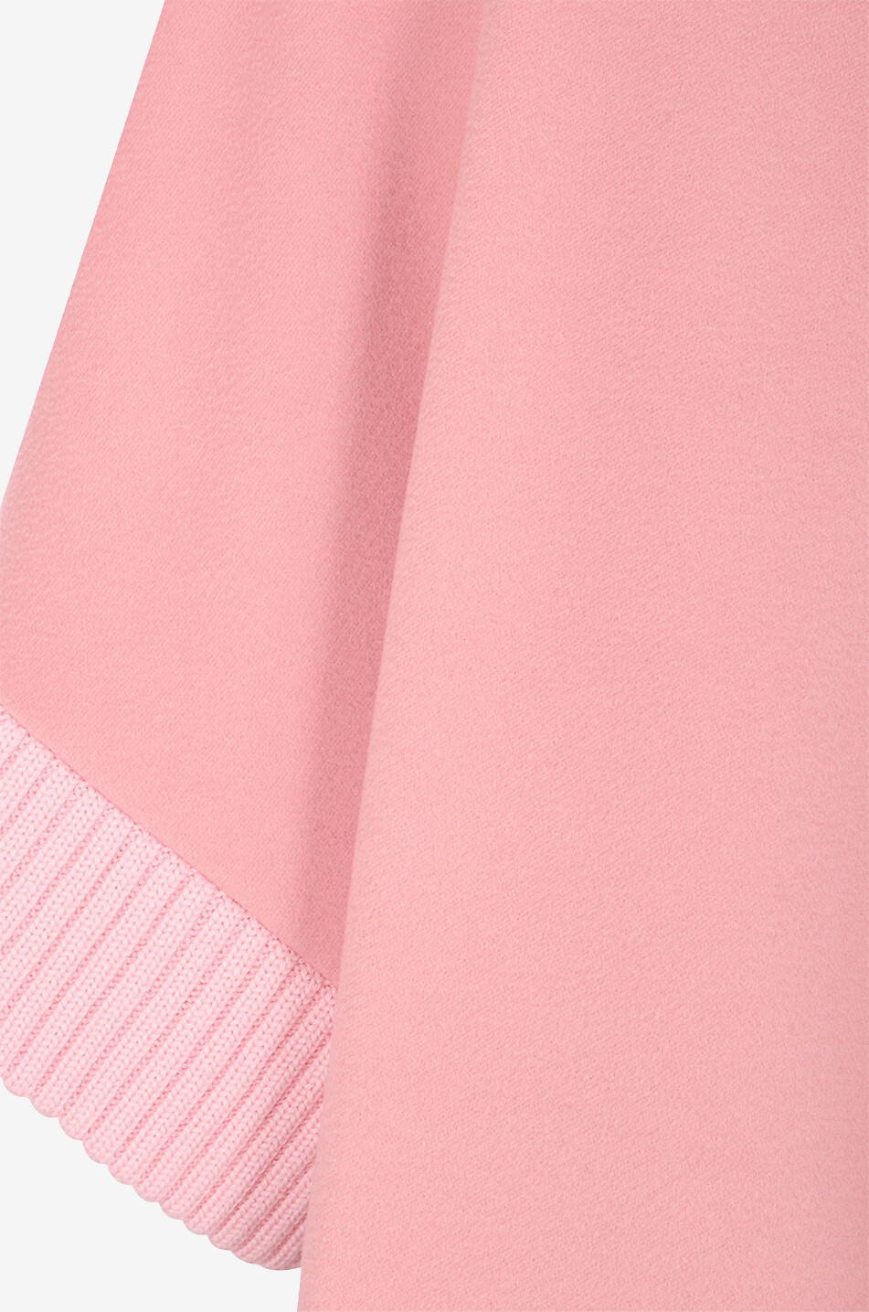 CINZIA ROCCA Virgin wool cape with knit details Women LIGHT PINK 3