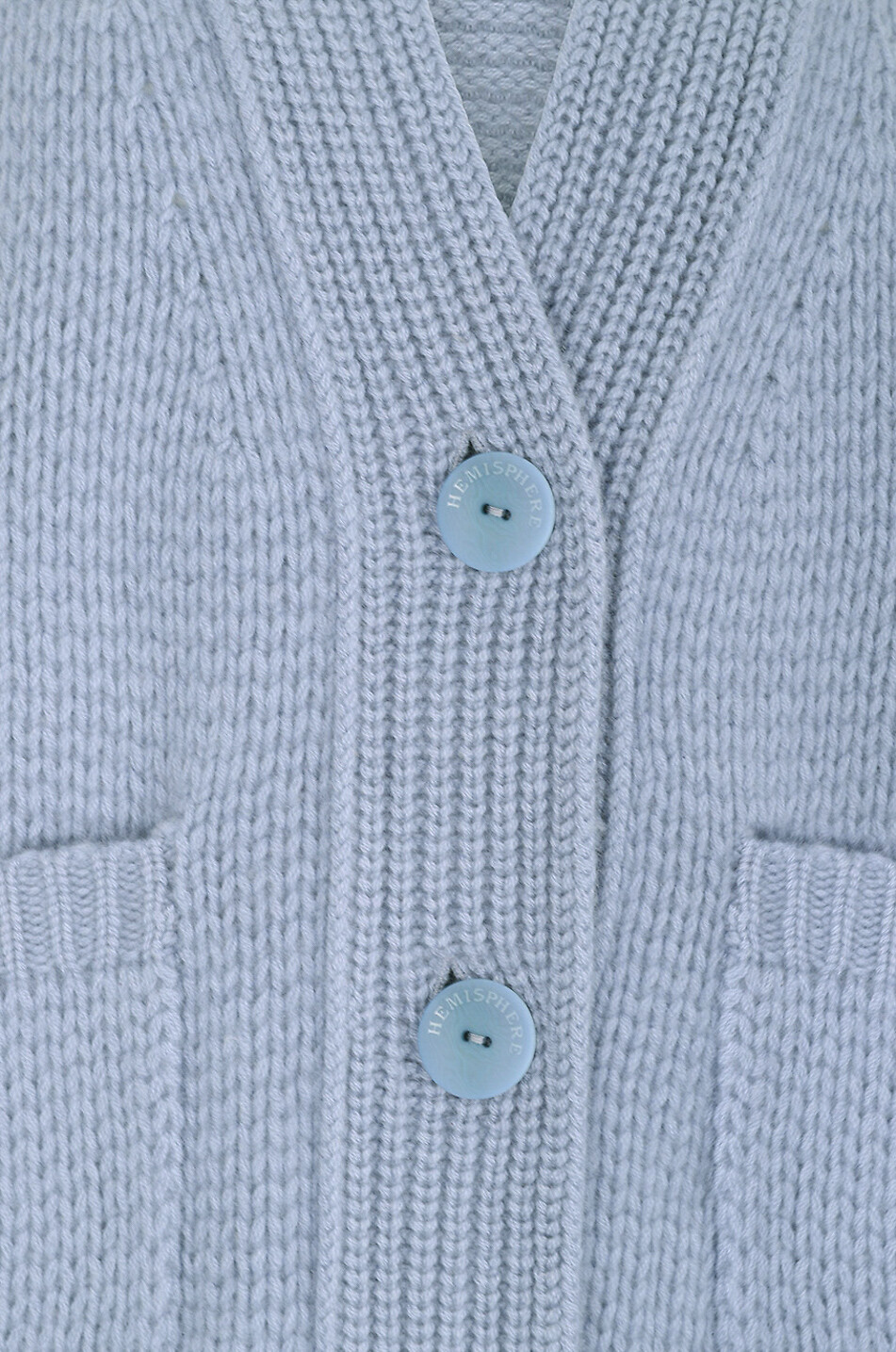 HEMISPHERE Cardigan oversize à col V en cachemire Femme BLEU 3