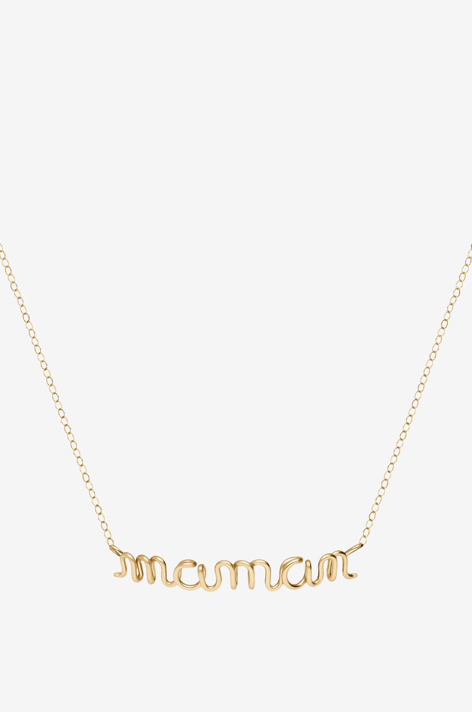Collier doré Richelieu Maman