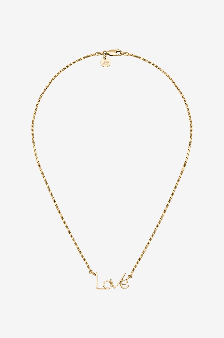 ATELIER PAULIN Collier en métal doré Love Squared Femme JAUNE 1