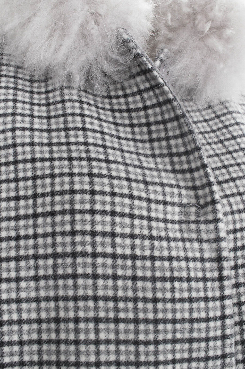 MANZONI 24 Short virgin wool and cashmere coat Women GREY 5