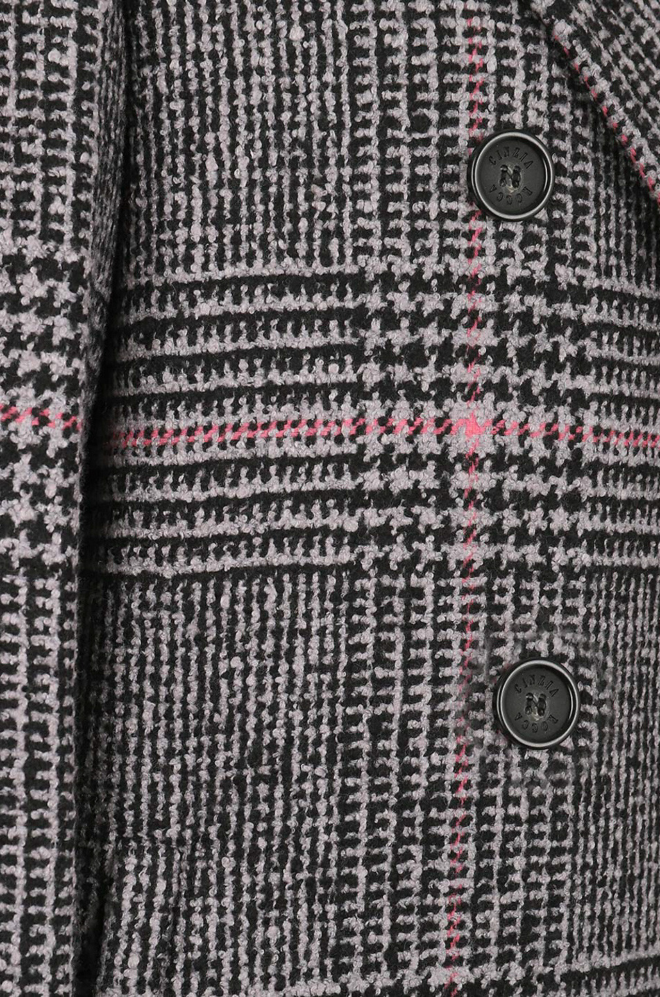 CINZIA ROCCA Checked double-breasted virgin wool long coat Women MULTI COLOURED 3