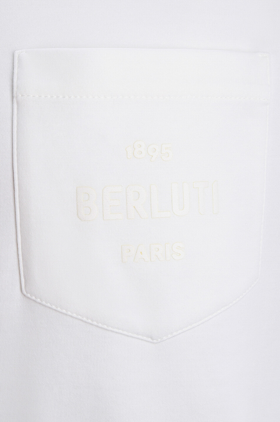 BERLUTI Pocket Logo short-sleeved jersey T-shirt Men WHITE 3