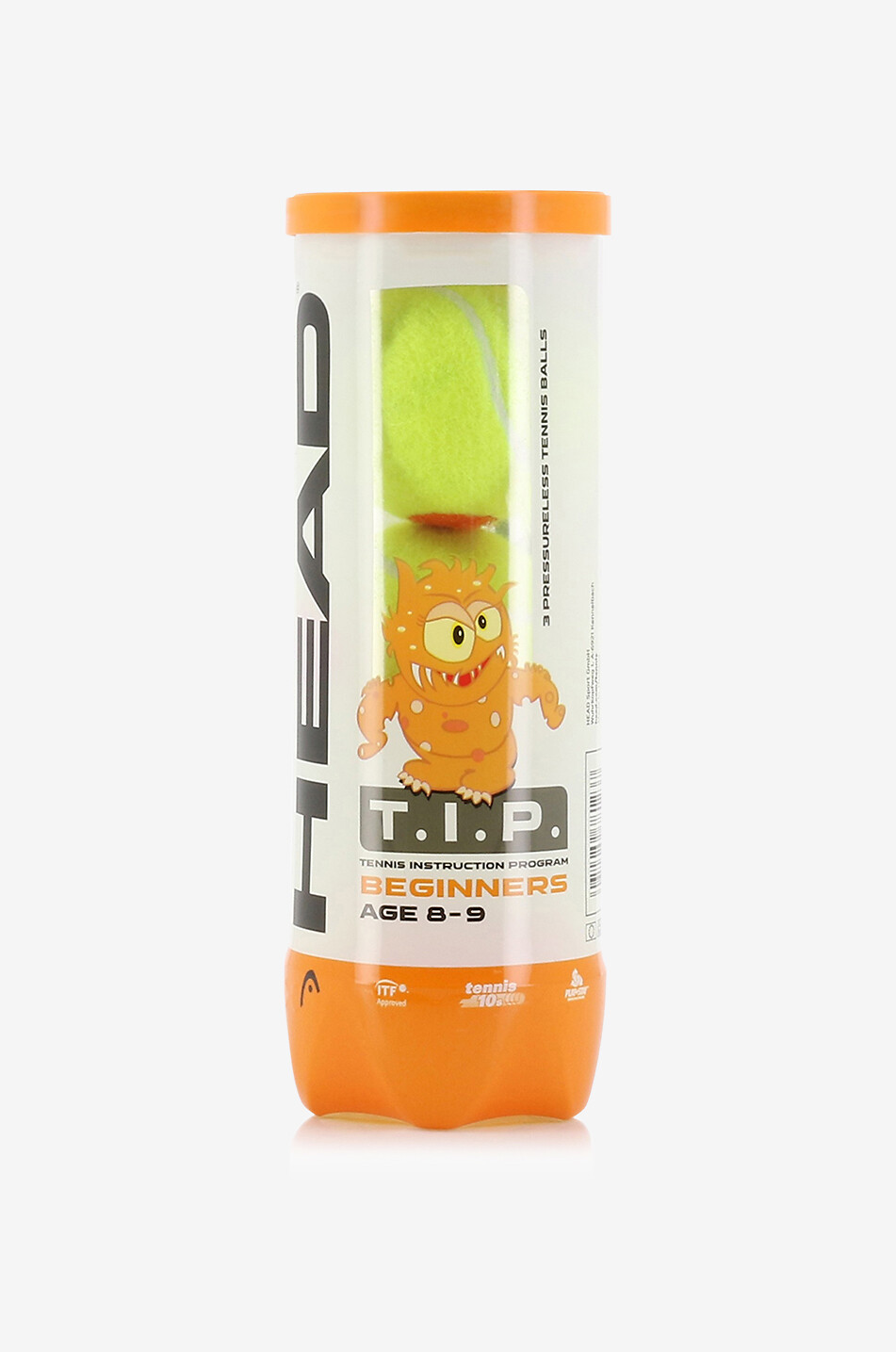 HEAD Tube de 3 balles de tennis enfant T.I.P. Beginners Unisexe ORANGE 1