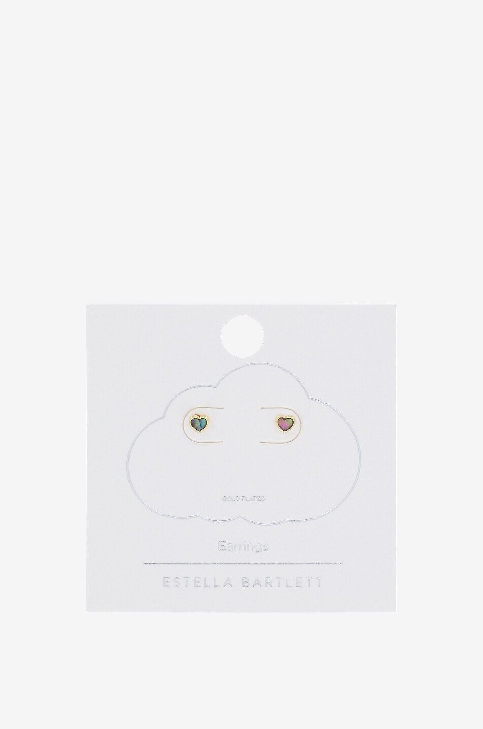 Clous d'oreilles dorés Abalone Heart