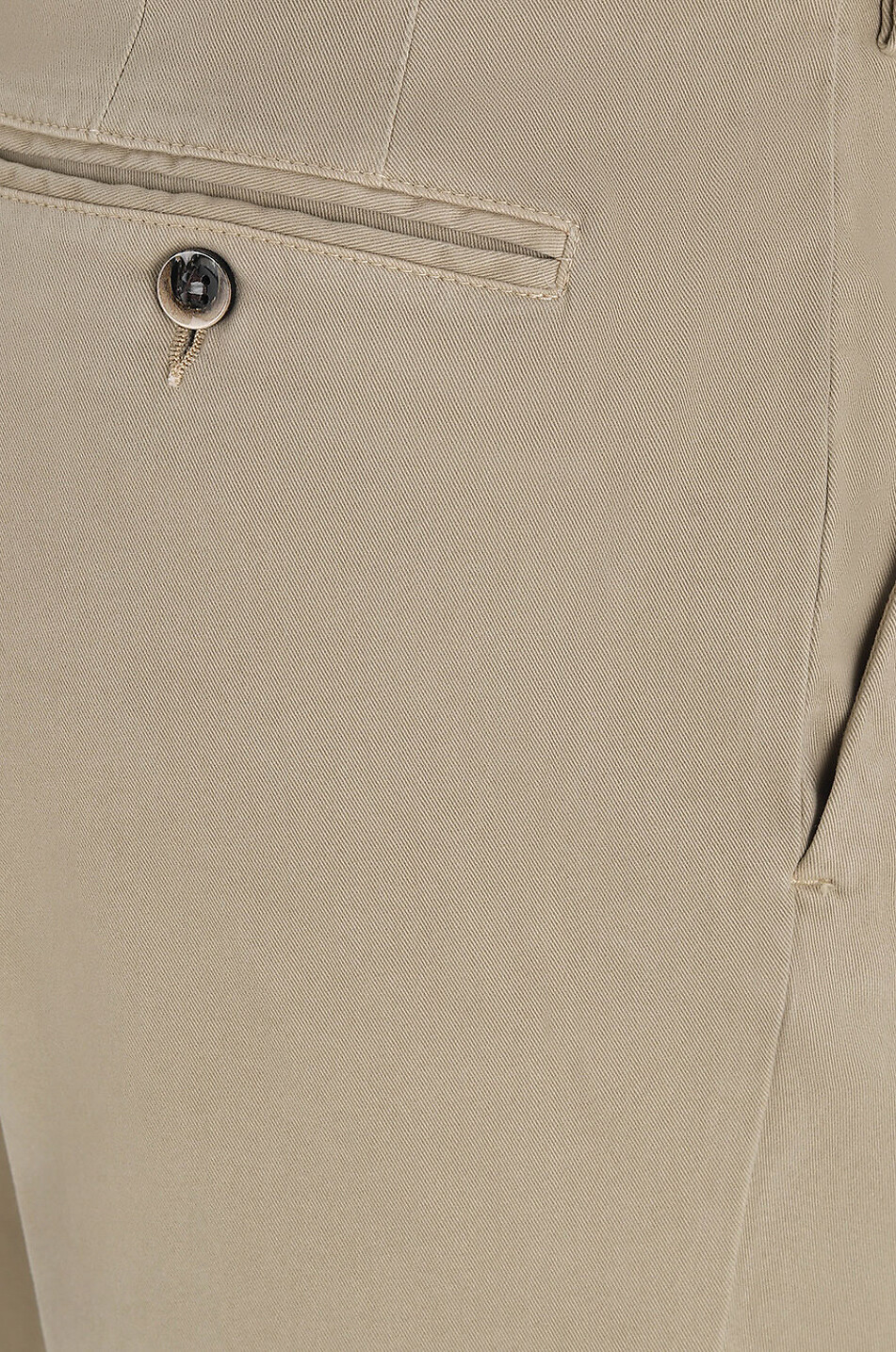 Samtige Slim-Fit-Chinohose City