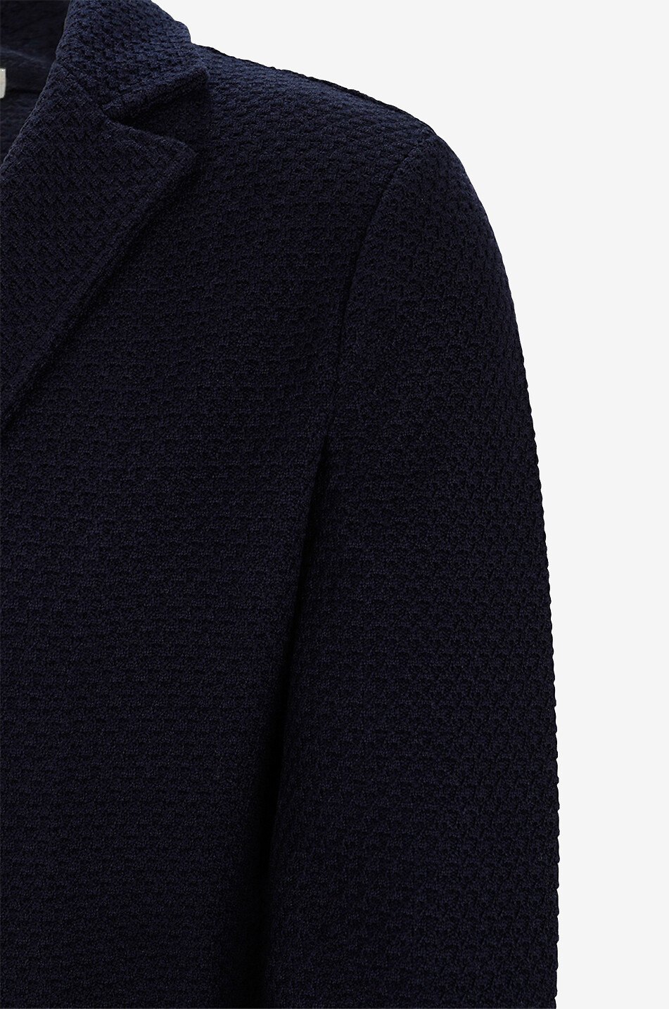 MAURIZIO BALDASSARI Knit virgin wool blazer Men DARK BLUE 3