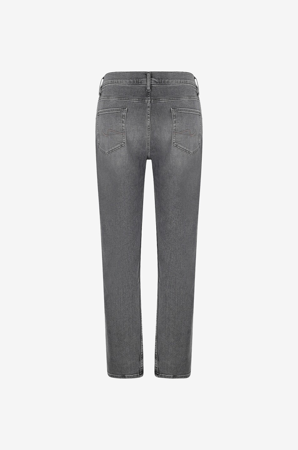 7 FOR ALL MANKIND Slimmy Tapered Stretch Tek Scholar cotton slim fit jeans Men MEDIUM GREY 2