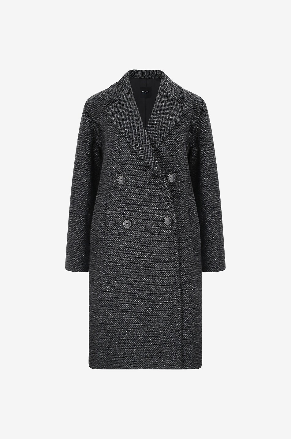 WEEKEND MAX MARA Langer Mantel aus Schurwolle Ebridi Damen SCHWARZ 1