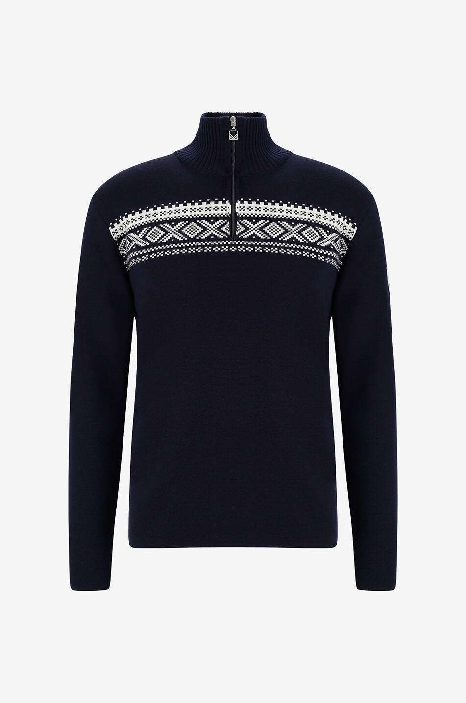 Liberg Masc half-zip jacquard jumper