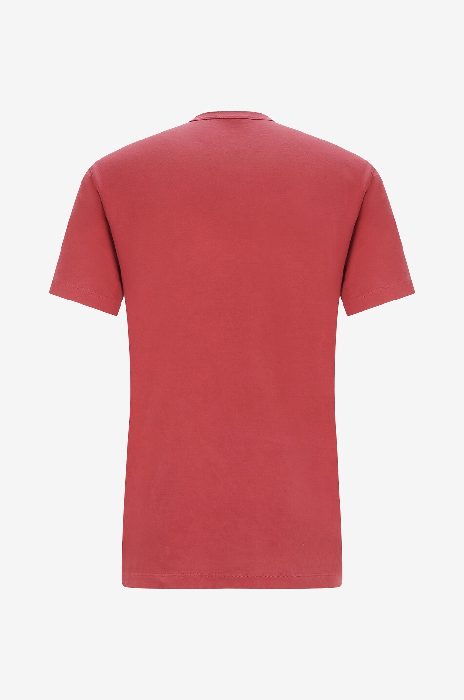 JAMES PERSE T-shirt à col rond et manches courtes en jersey léger Homme ROUGE MOYEN 2