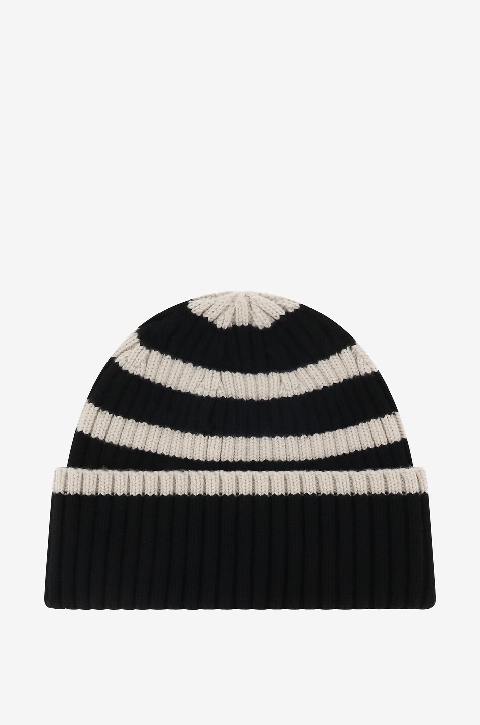 Bonnet rayé côtelé en laine RWS Signature Stripe