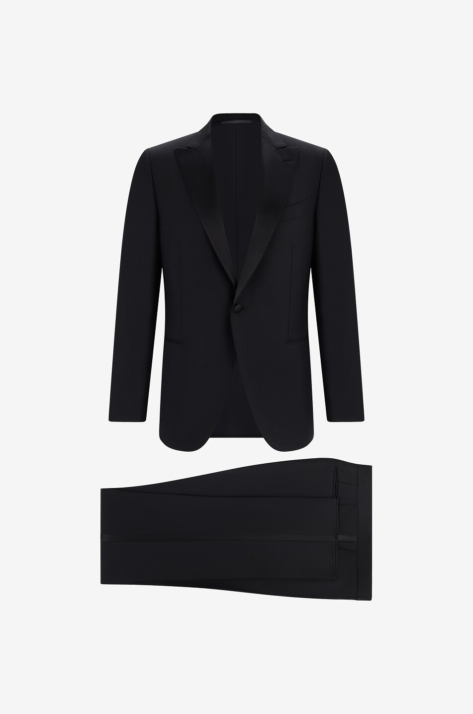 CARUSO Wool and mohair suit Men BLACK 1