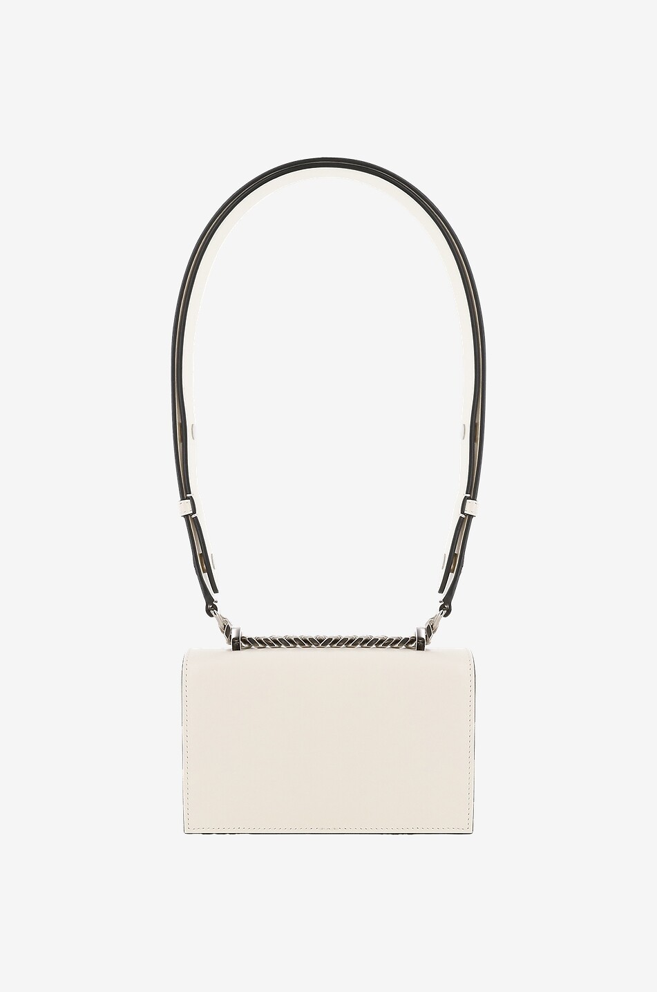 Mini-Schultertasche aus Glattleder Jewelled Biker