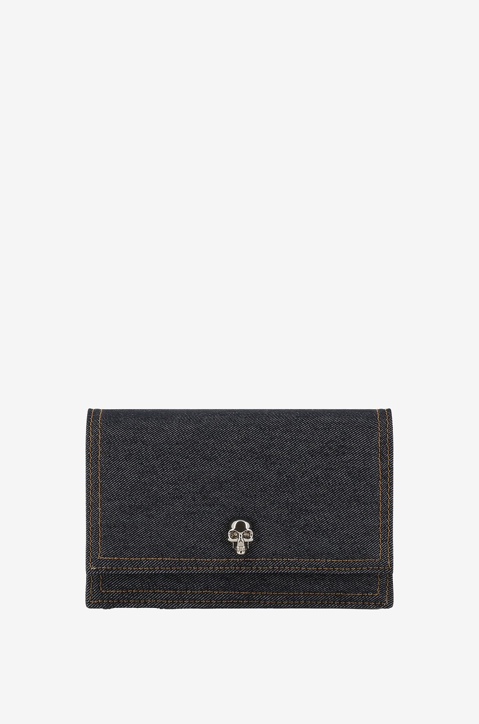 Sac porté épaule en denim Small Skull Biker