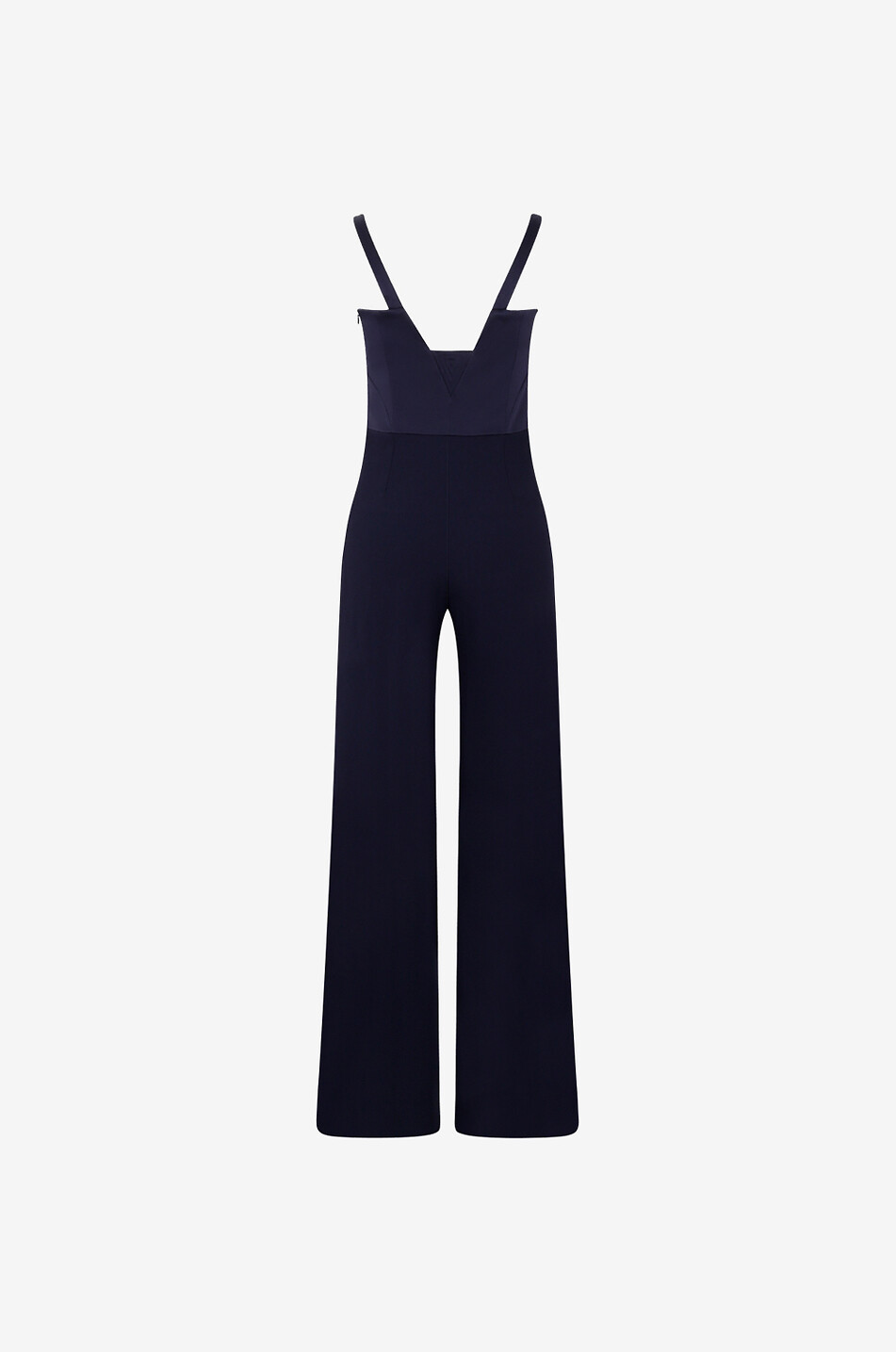 Combinaison fluide en crêpe Wide Leg Corset