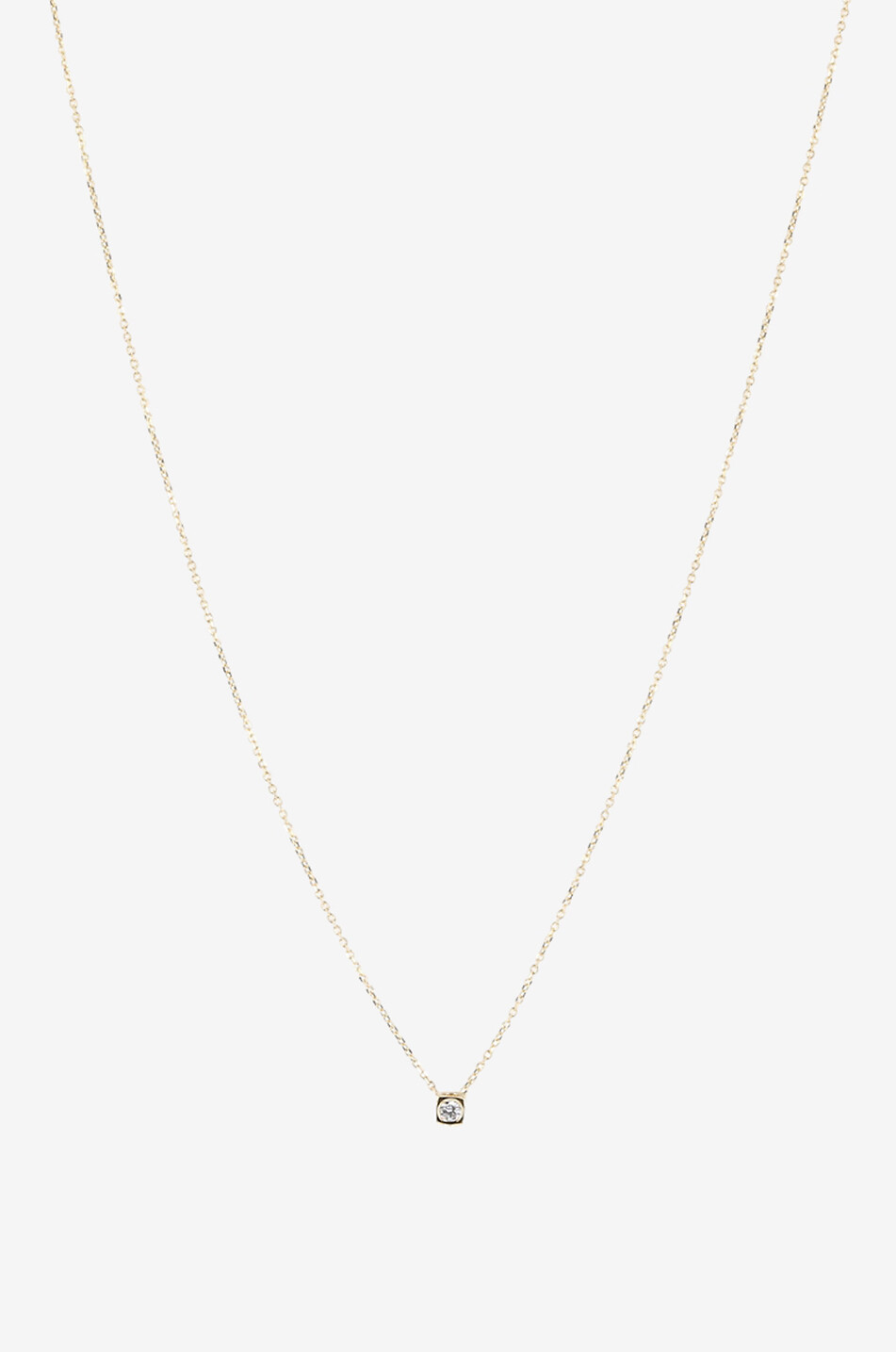 DINH VAN Collier en or jaune et diamant Le Cube PM Femme JAUNE 1