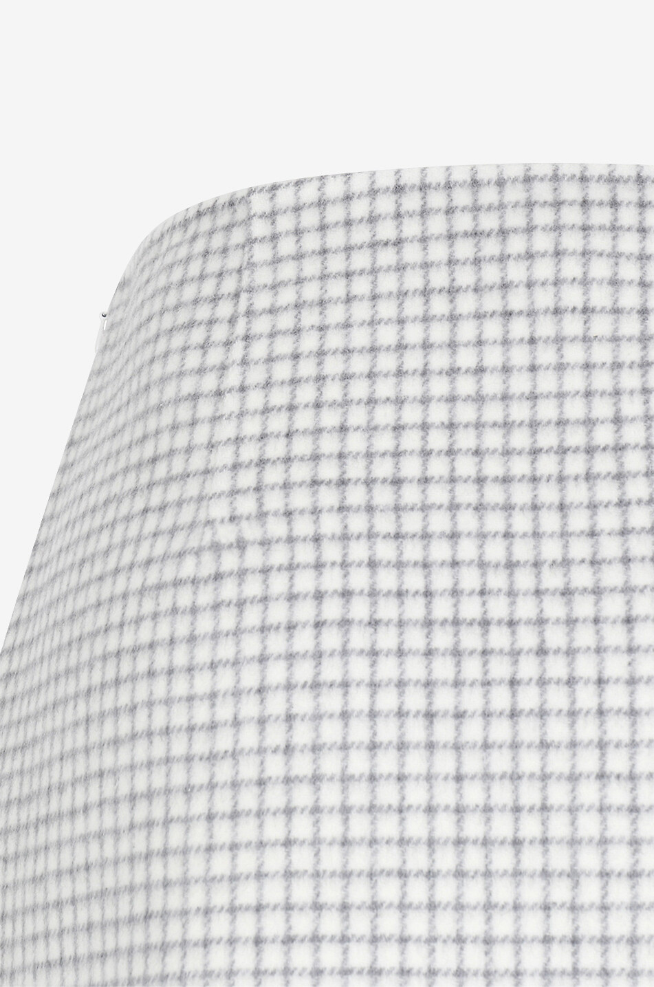 Checked wool mini-skirt
