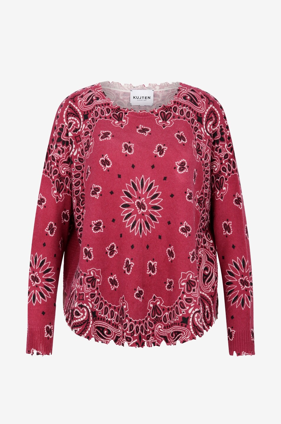Mela Bandana cashmere round-neck jumper