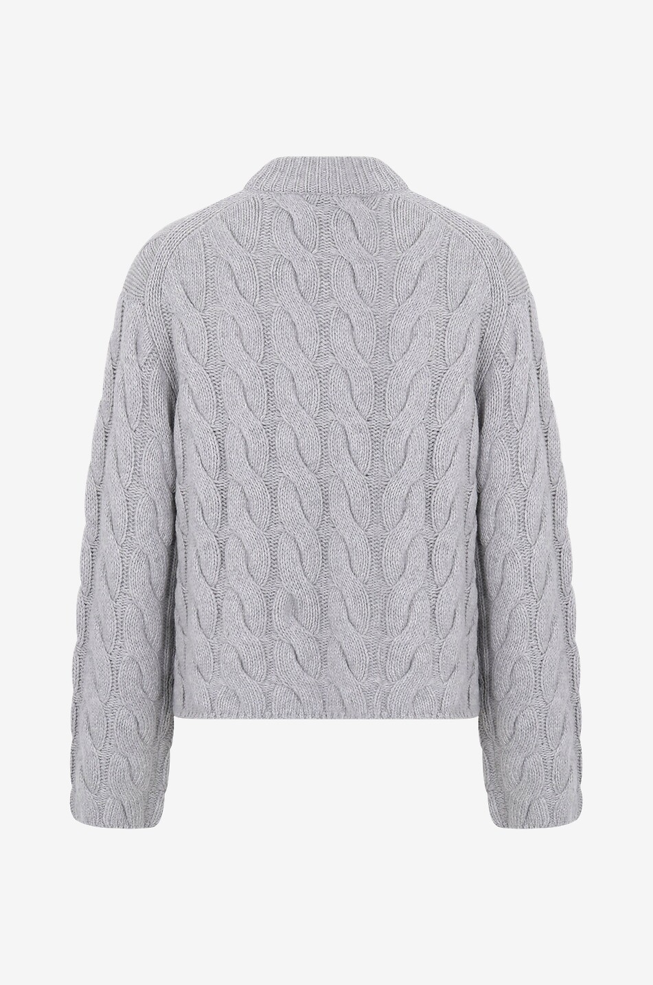 Pull à col rond en laine et cachemire