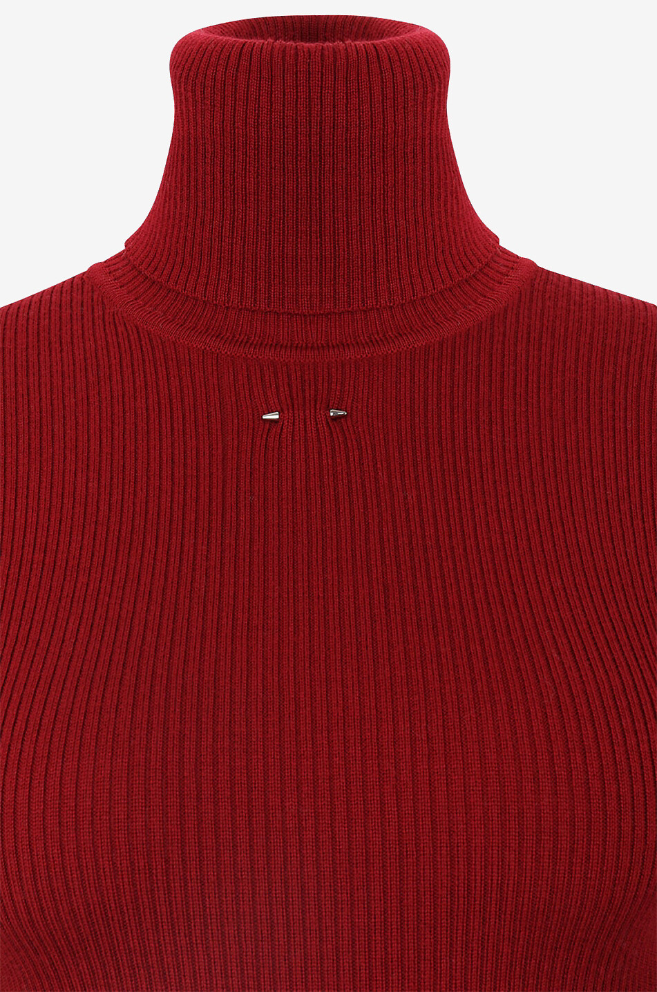 BARBARA BUI Schlauchpullover mit Rollkragen aus Merinowolle Damen ROT 3