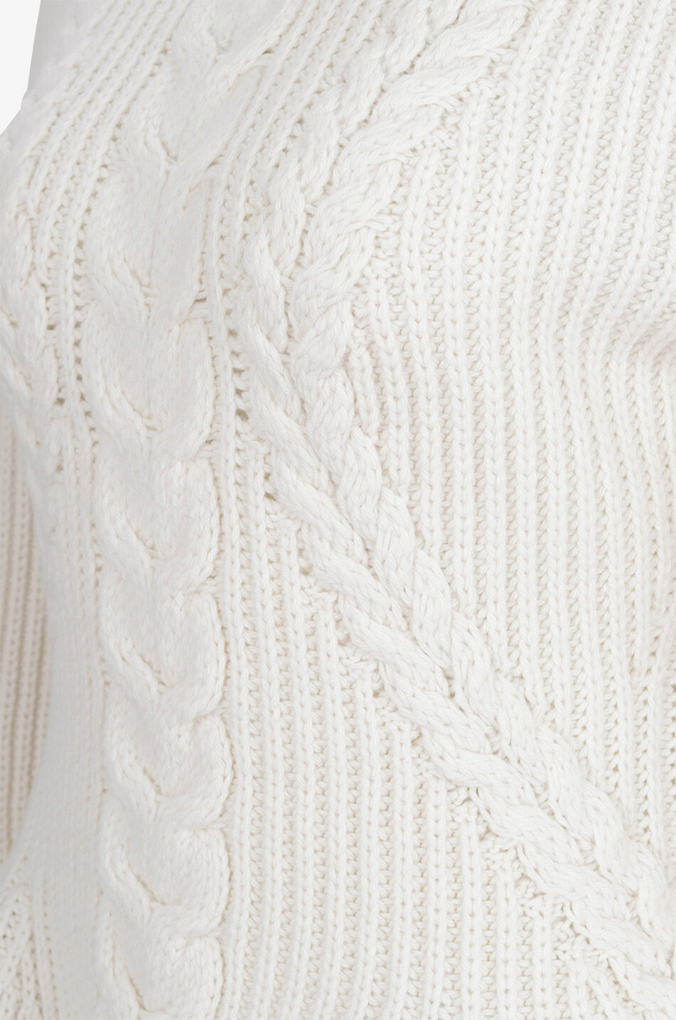 ALEXANDER McQUEEN Chunky cable-knit jumper with peplum Women EGGSHELL 3