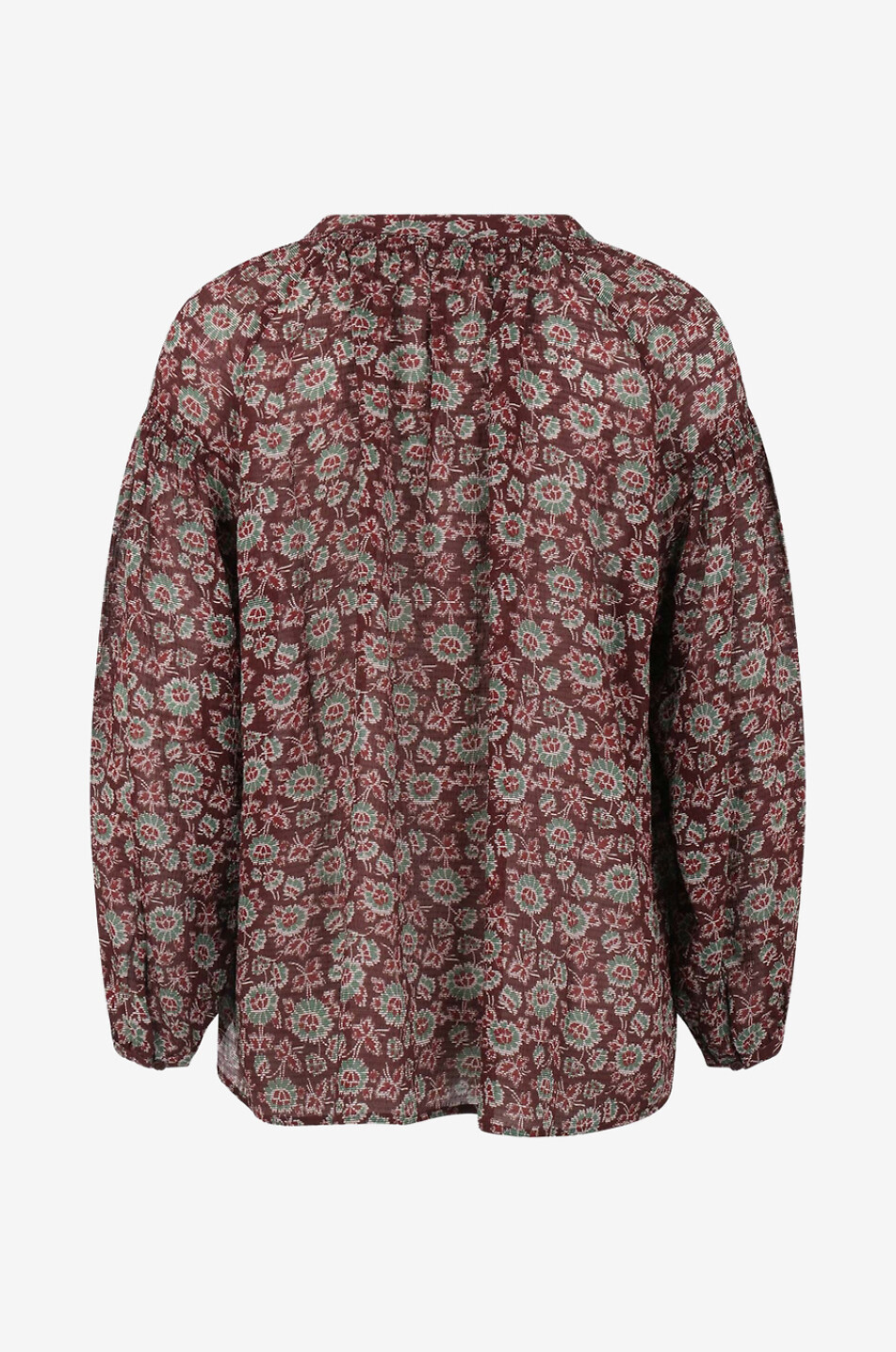 Blouse à manches longues en viscose et soie Nipoa