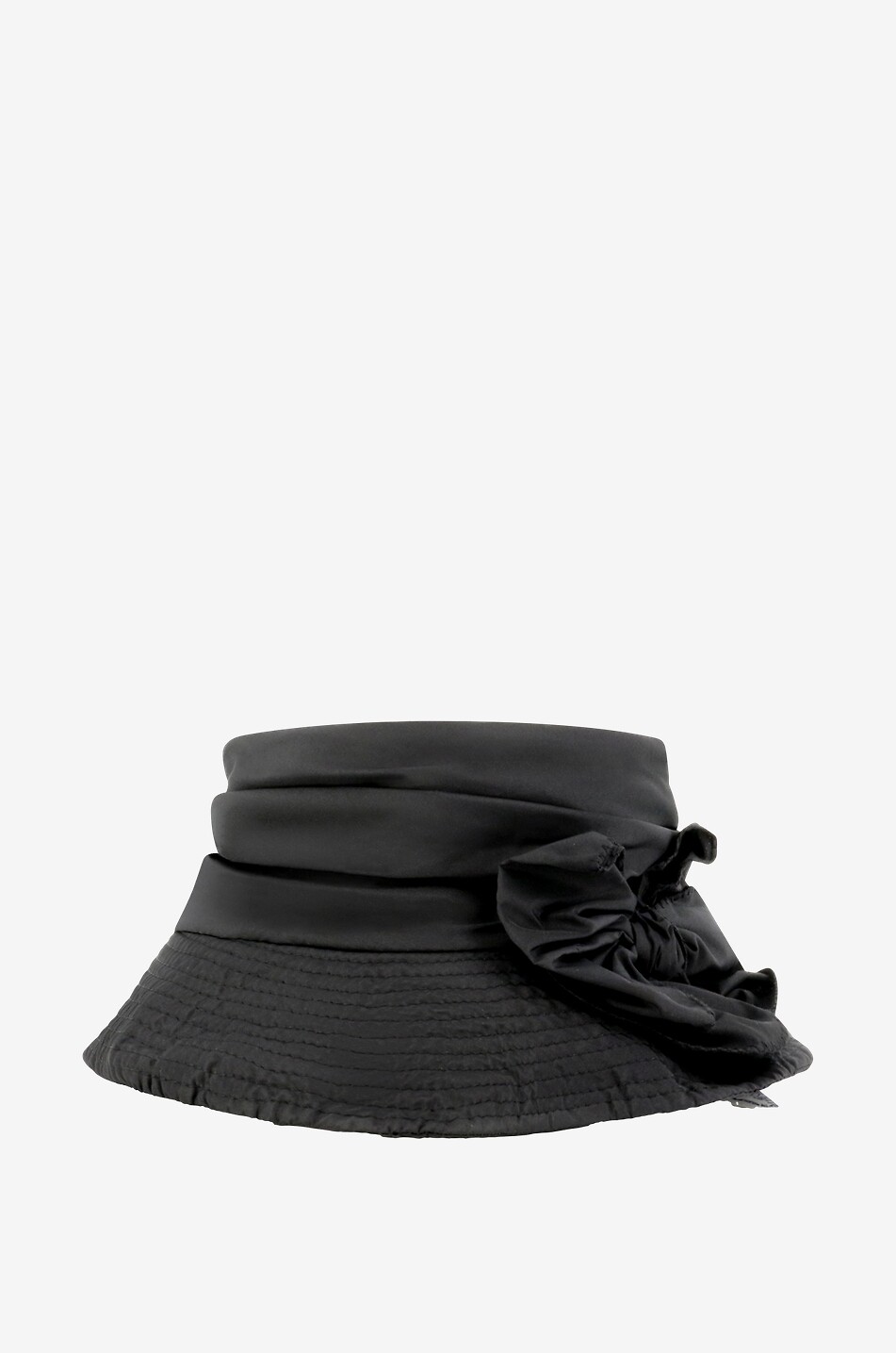 GREVI Chapeau en nylon à noeud Femme NOIR 1