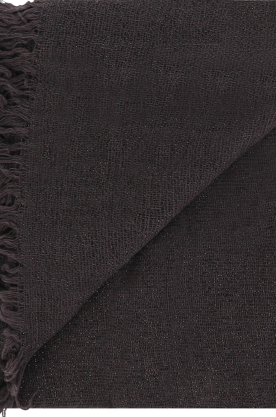 Glitzernder Webschal in Gaze-Optik mit Perlenstickereien