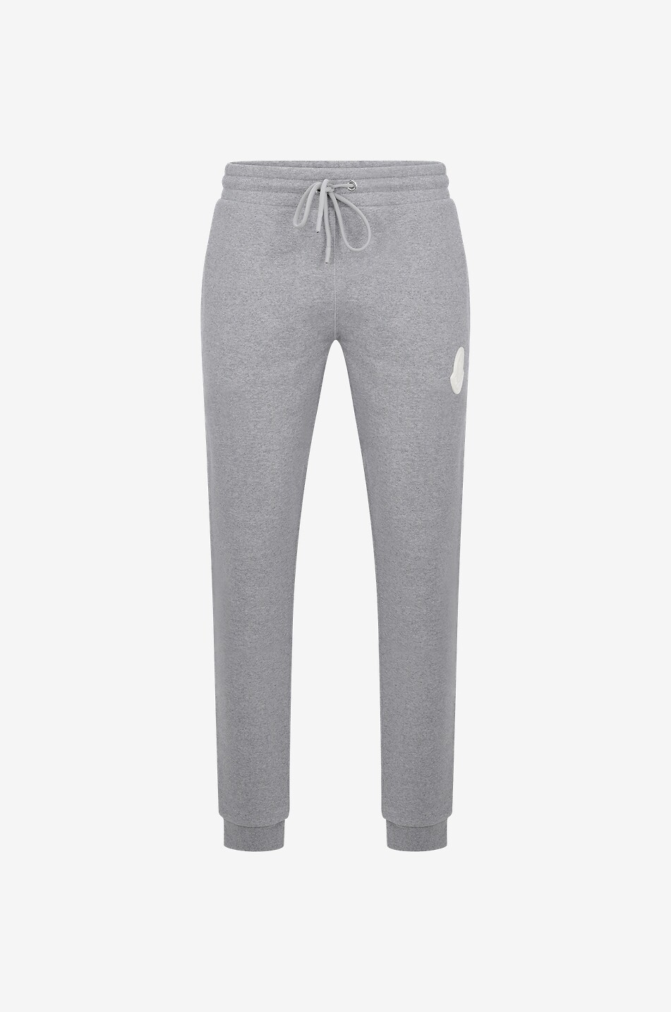 Jogging en molleton chiné à maxi logo