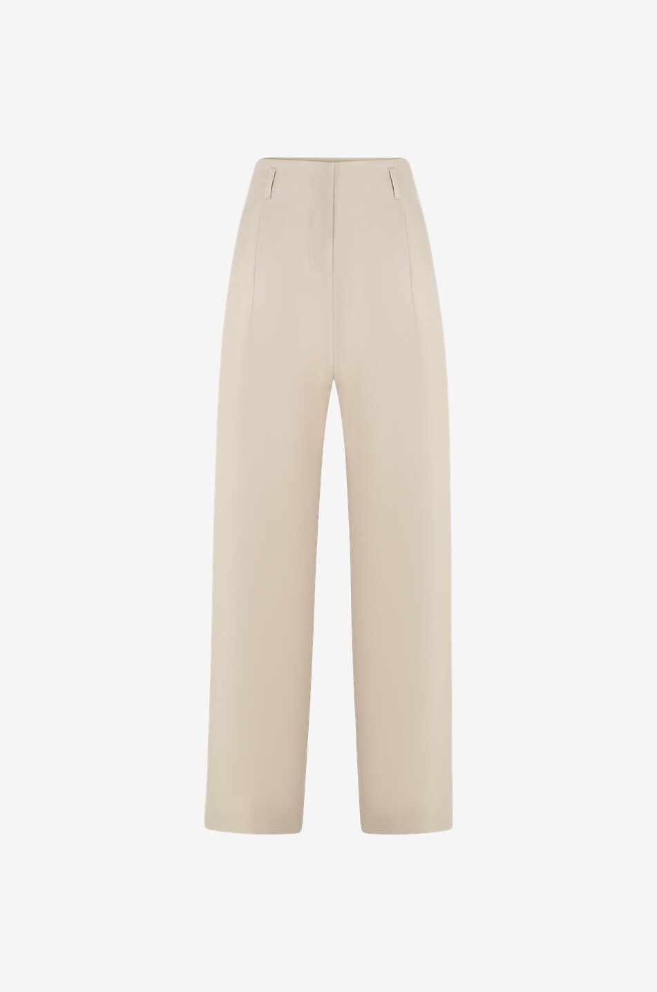Flavia wide-leg wool twill trousers