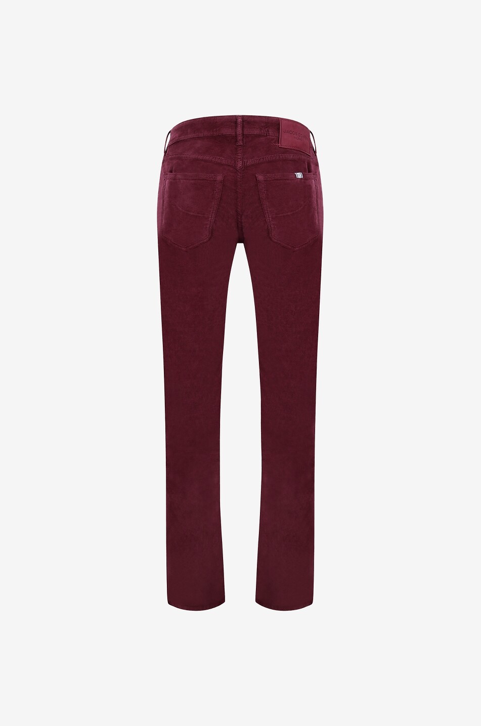 JACOB COHEN Bard slim fit velvet trousers Men MEDIUM RED 2