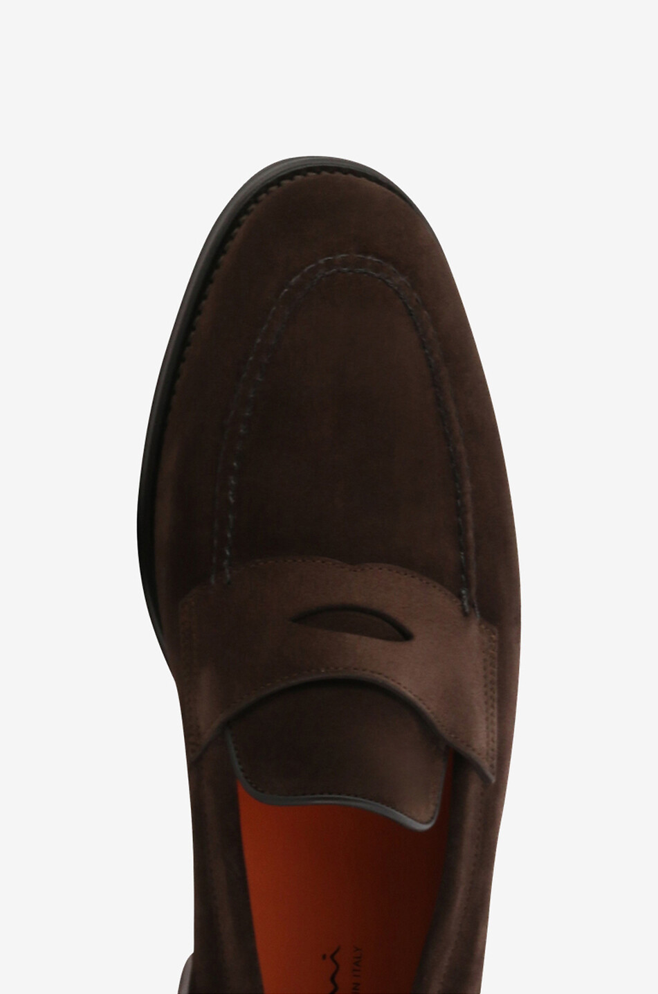 SANTONI Mokassins aus Wildleder Herren DUNKELBRAUN 5