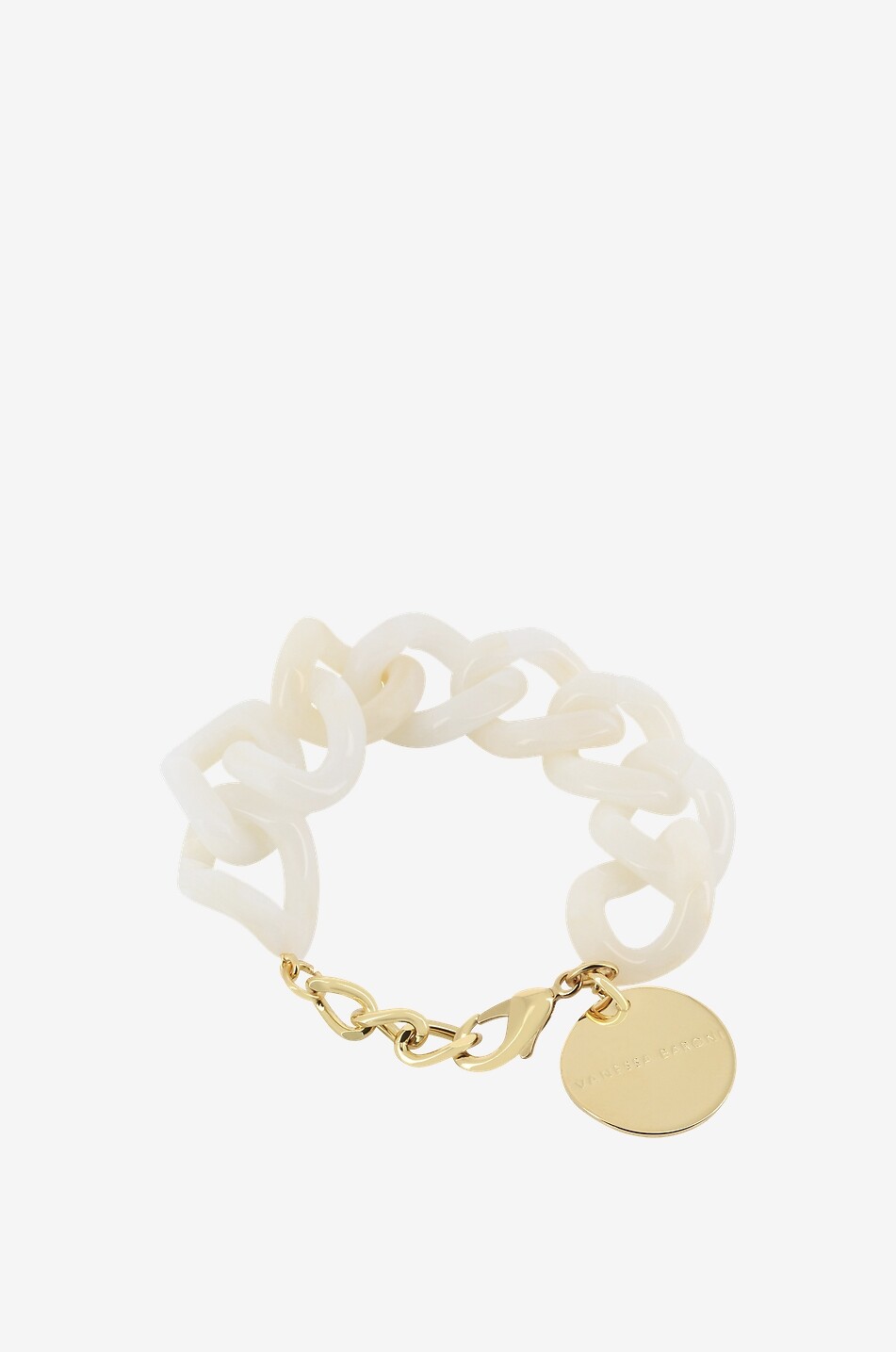VANESSA BARONI Flat Chain Pearl Marble acetate bracelet Women LIGHT PINK 2