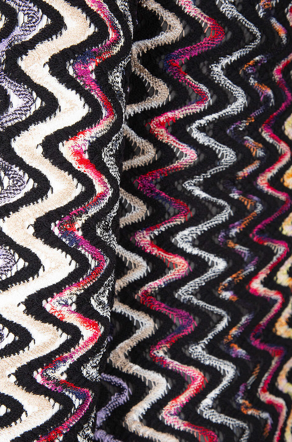 MISSONI Zigzag patterned long fitted knit dress Women MULTI COLOURED 7