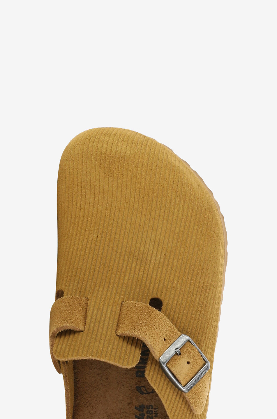 BIRKENSTOCK Sabots en daim effet velours côtelé Boston Homme MARRON 5