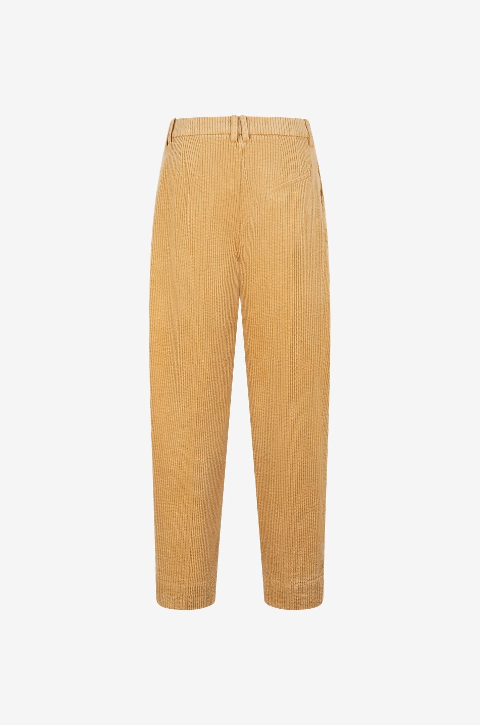 GANNI Cropped carrot trousers in corduroy Women LIGHT YELLOW 2